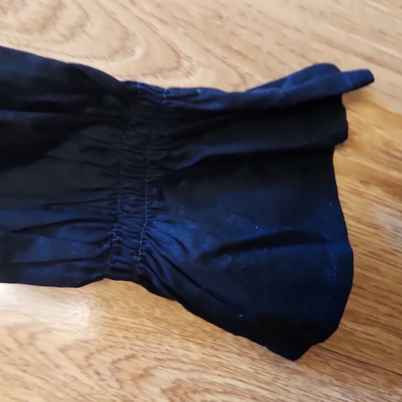 NWT black Gothic milkmaid top sz XS - Picture 3 of 3